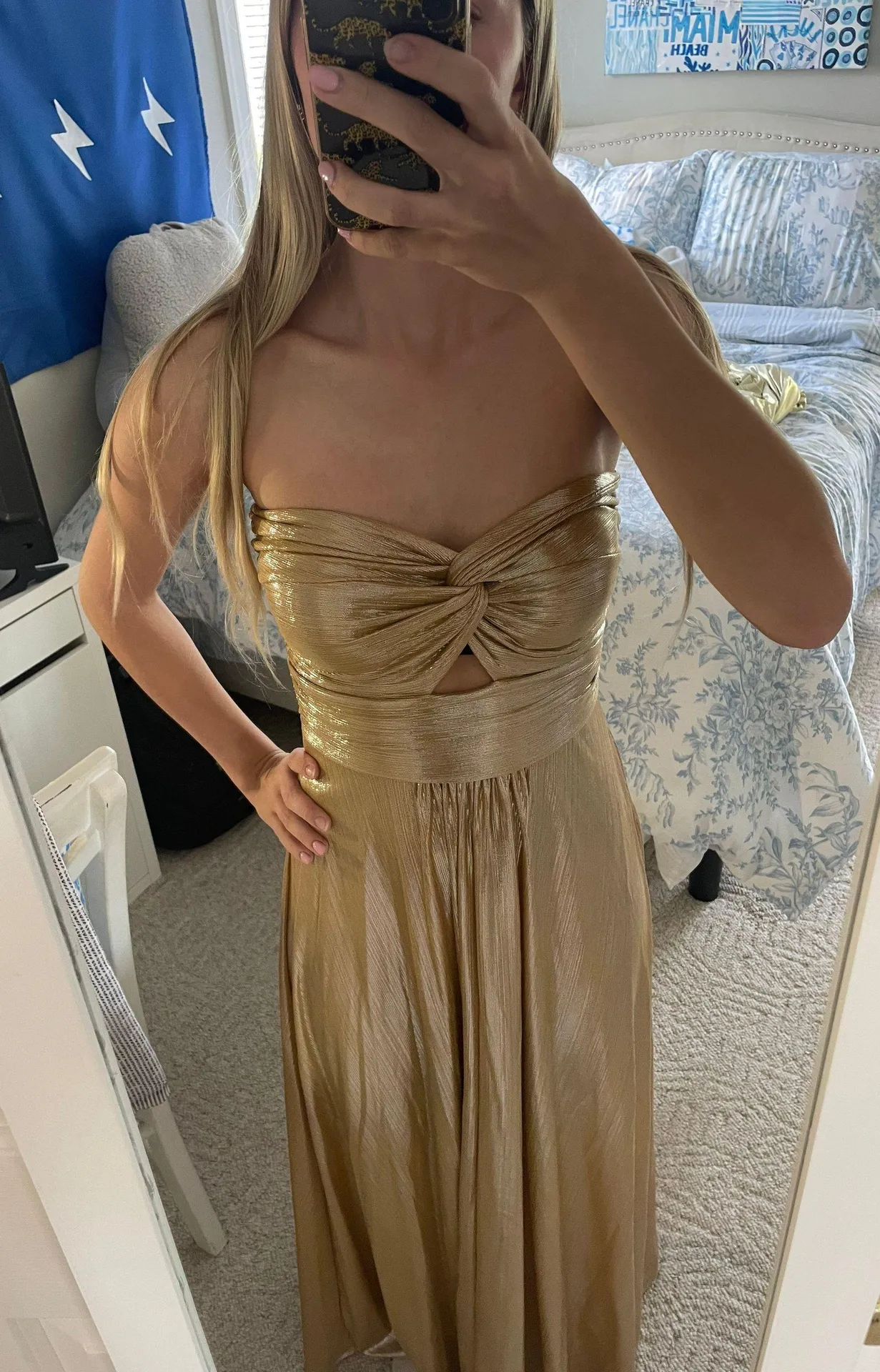 Prom Dress Gold - Image 2