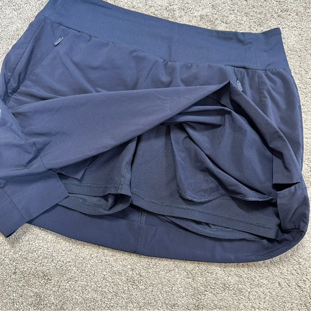 Athleta Women’s Soho Skort Skirt Pull On Mid Rise Outdoor UPF 50+ in Navy 10 - Image 9
