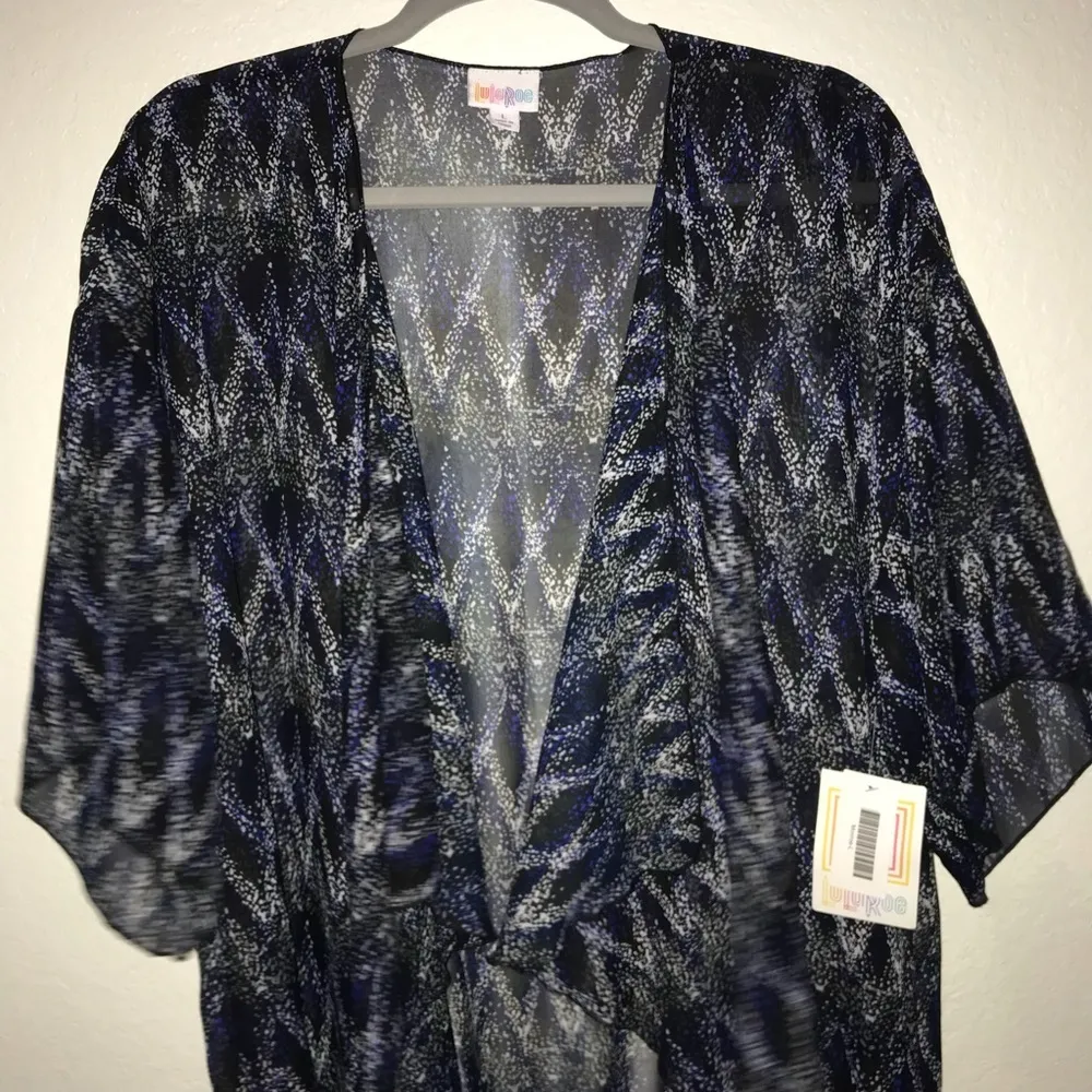 LuLaRoe Monroe Diamond Pattern L w/ FRINGE BNWT - Image 8