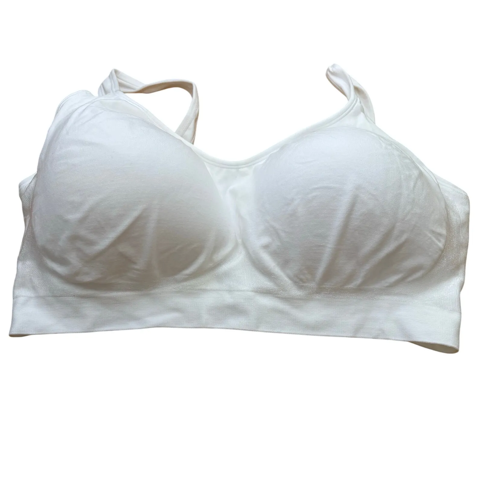 Shapermint Truekind 4X White Daily Comfort Wireless Shaper Bra 10022 Extender - Image 2