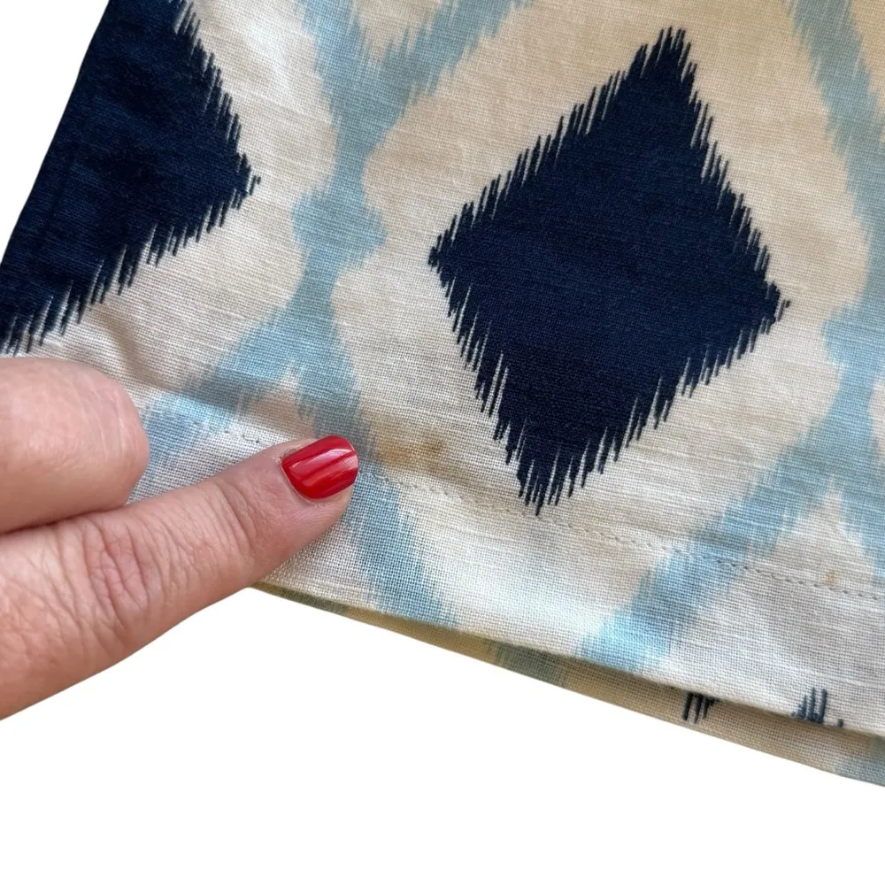 Talbots Petite Linen Blend Audrey Shift‎ Dress Geometric 6P Vacation Nautical - Image 10