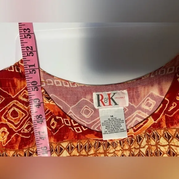 R&K ORIGINALS batik‎ tribal print sleeveless MIDI - Image 11