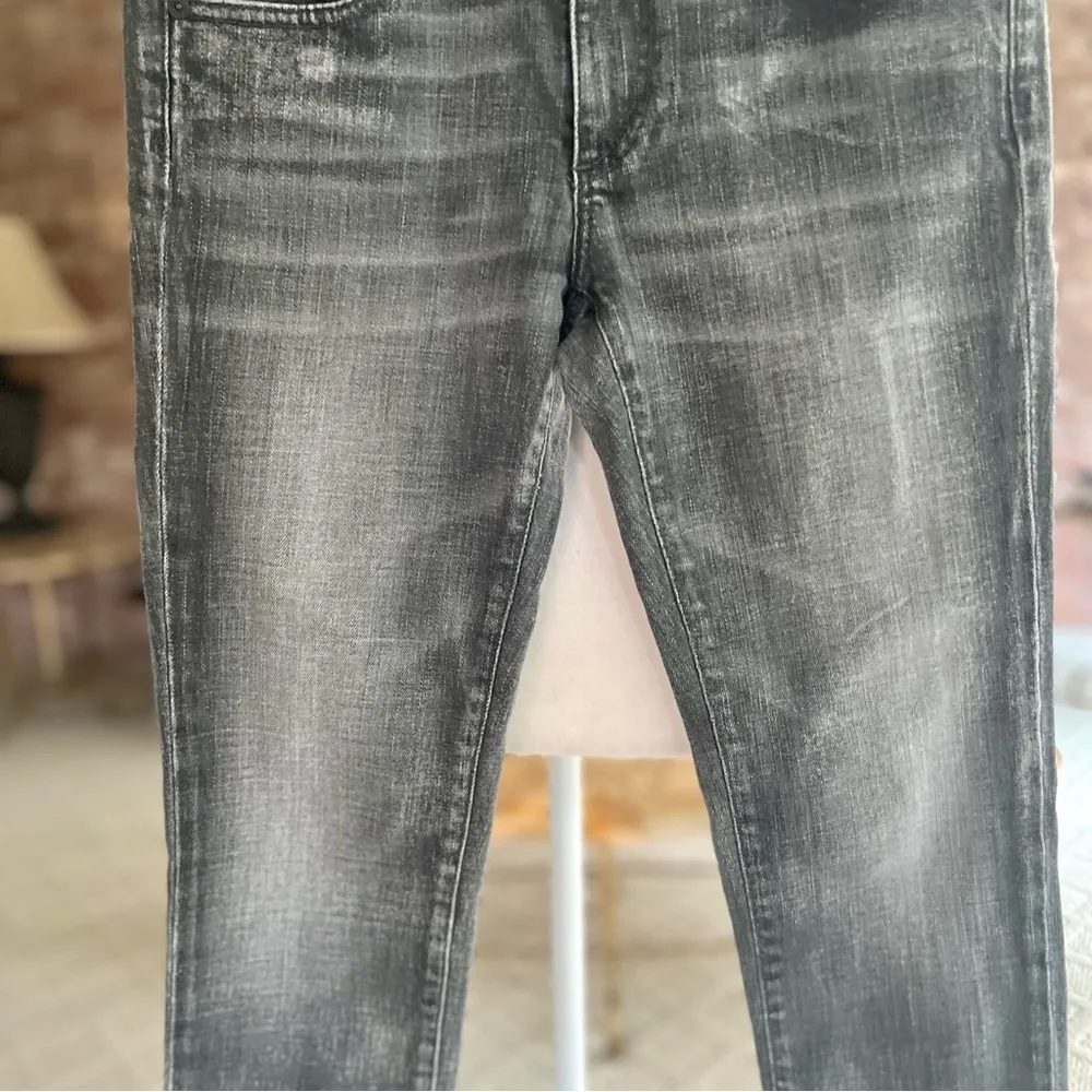 AG Adriano Goldschmied Jeans Grey Distressed Faded Skinny Whisjered 27R 8W5932 - Image 6