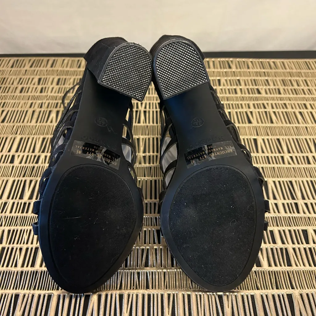 Bamboo‎ Women’s Black Widow Chunky Encounter 47V Heels Size 8.5 - Image 4