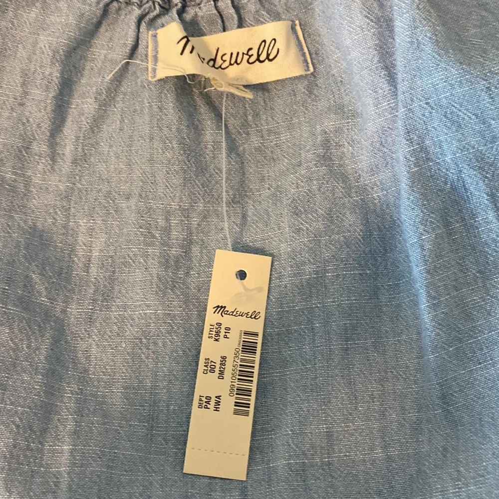NWT Madewell Petite Chambray Top Sz 10P - Image 5