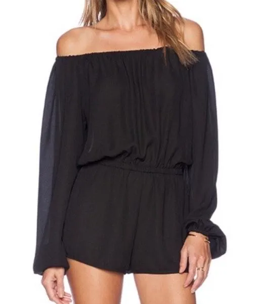 PAISLEY RANE ROMPER OFF SHOULDER SHORTS - Image 10