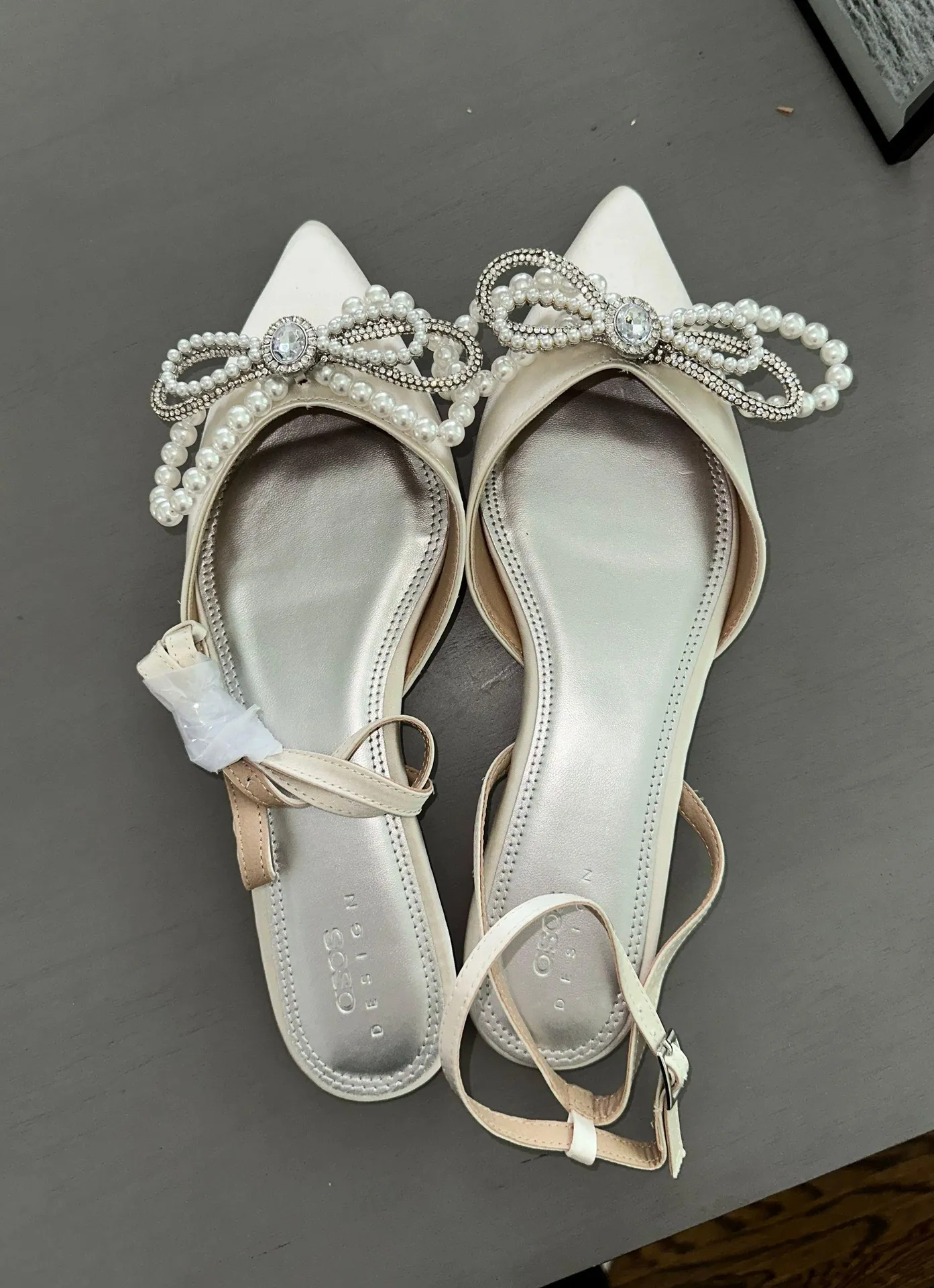 ASOS Wedding White Flats  - Image 2
