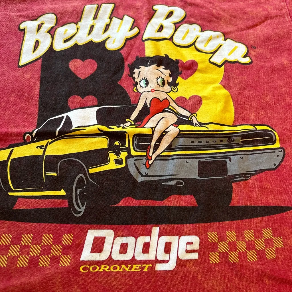 Betty Boop Dodge Graphic Tee - Image 2