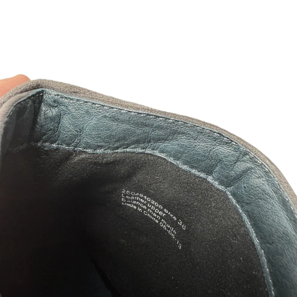 Dansko Baker Kid Suede Charcoal Grey Ankle Booties Boho Artsy Womens 38 US 7.5-8 - Image 6