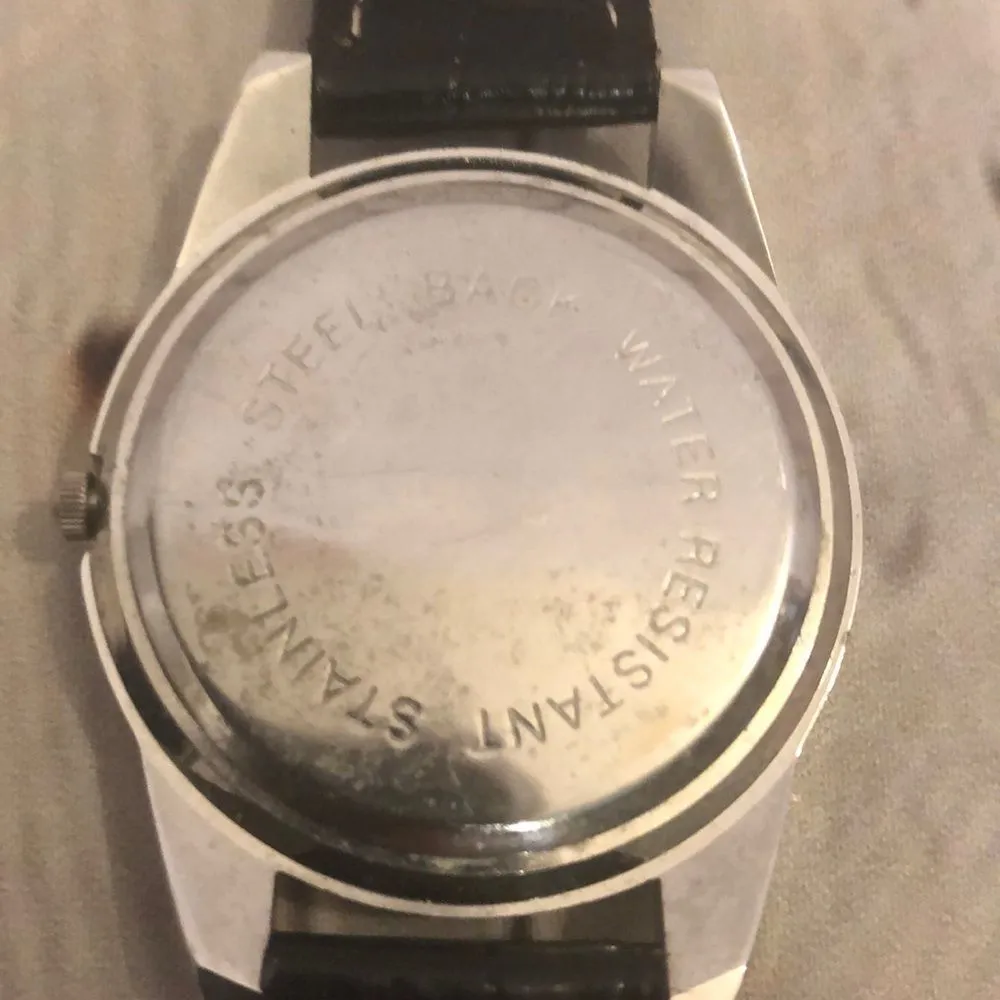 Watch With Pleather Band and Piano Face Black - Image 6