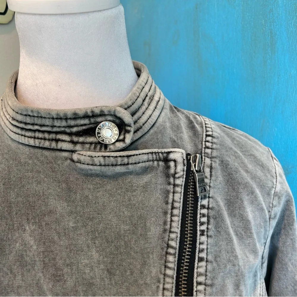 Guess  Jeans Y2K Asymmetrical Moto Jacket - Image 10