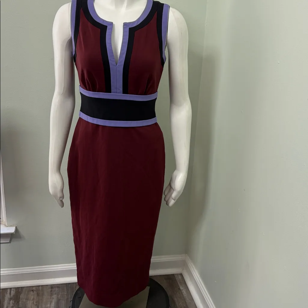 Diane Von Furstenberg Maribel Colorblock Sheath Dress size 4 - Image 9
