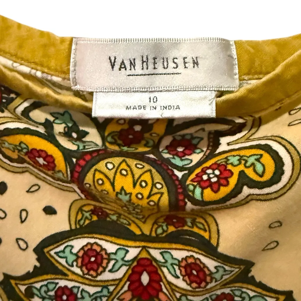 Van Heusen NWOT Womens High-Waisted Boho Paisley Chic Print A-Line Skirt Size 10 - Image 2