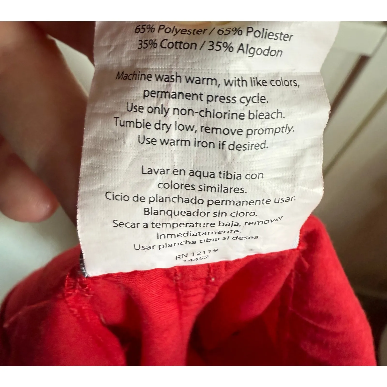 Burcs Womens Scrub Pants Sz S Red UGA Georgia‎ Bulldogs G - Image 4