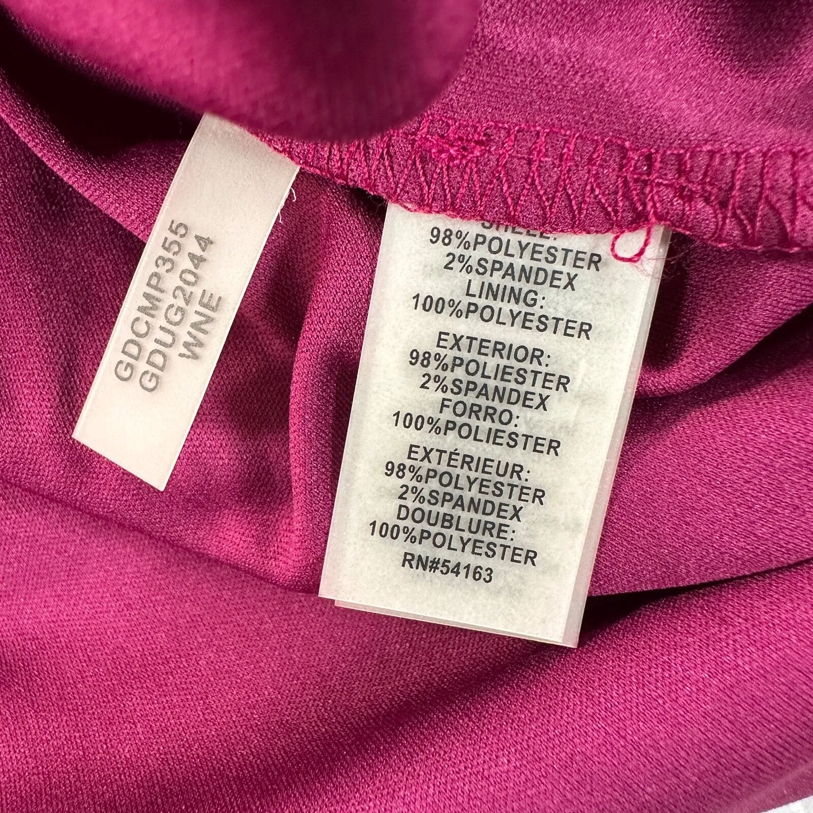 GUESS Fringe Sheath Dress Wine Scalloped Womens Size 4 Sleeveless Short New - Image 12