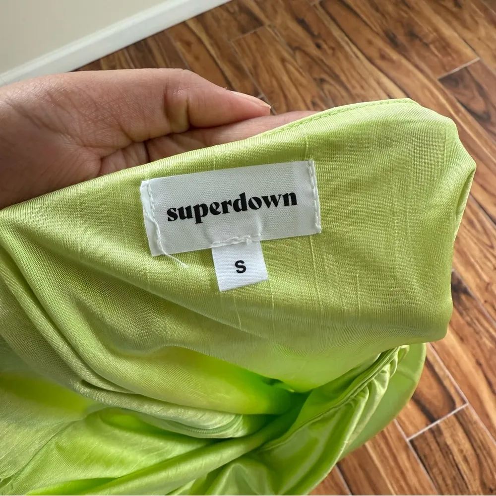 Superdown Karolyna Maxi Skirt Green Maxi Slit Pencil Skirt Casual Resort Wear - Image 10