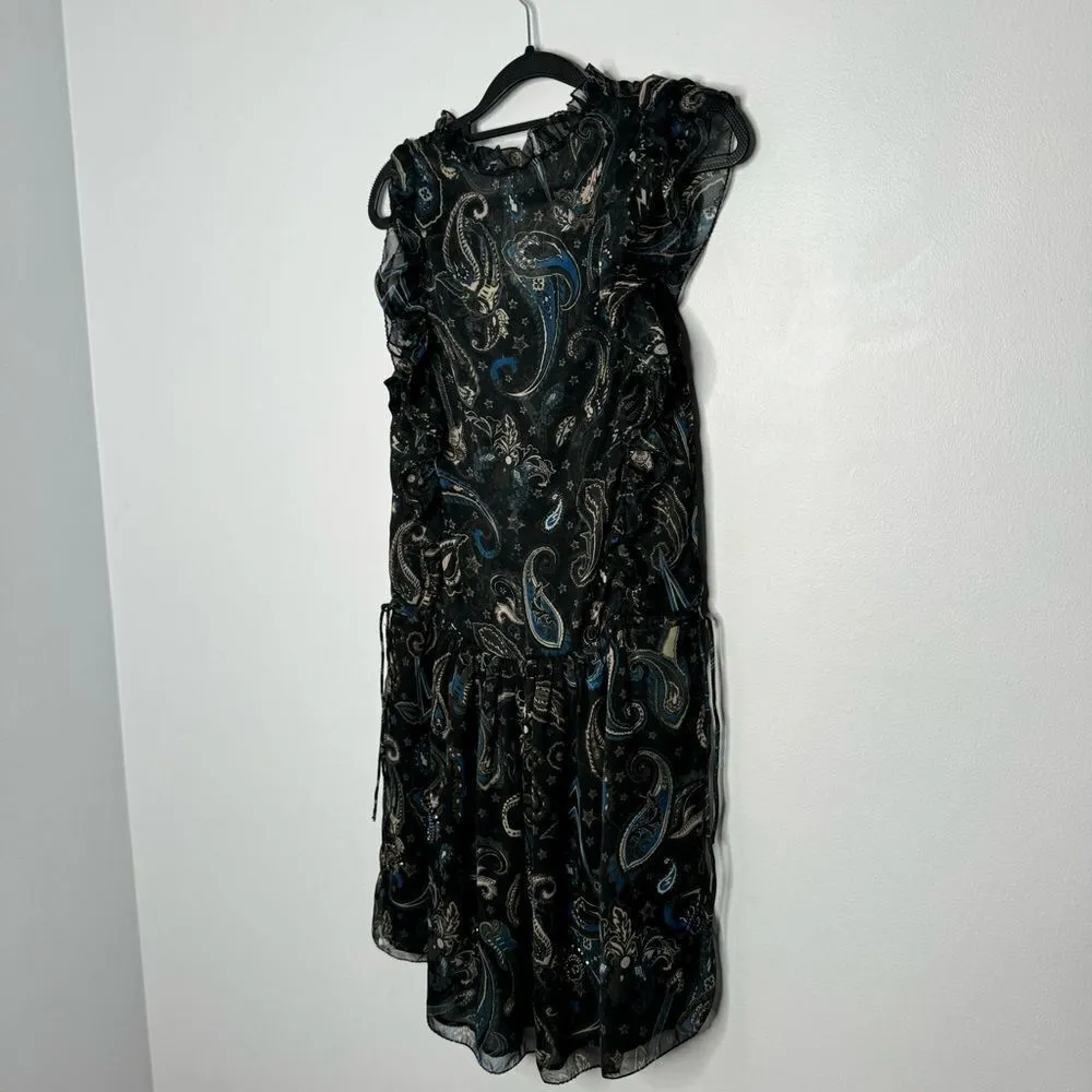 Zadig & Voltaire Rimana Paisley Dress Size XS - Image 12