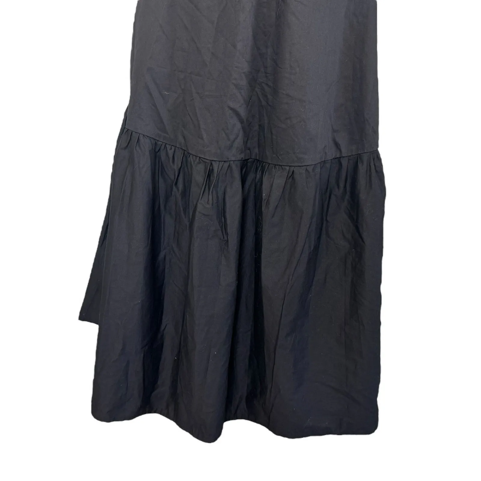 BOBBI ROCCO Axel Midi Ruffle Cut Out Dress Black Size Large NEW WITH TAGS - Image 11