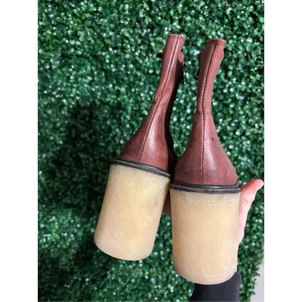 Free People James Chelsea Lug Sole Boot in Cherry Chocolate Sz 10 NWOT - Image 7