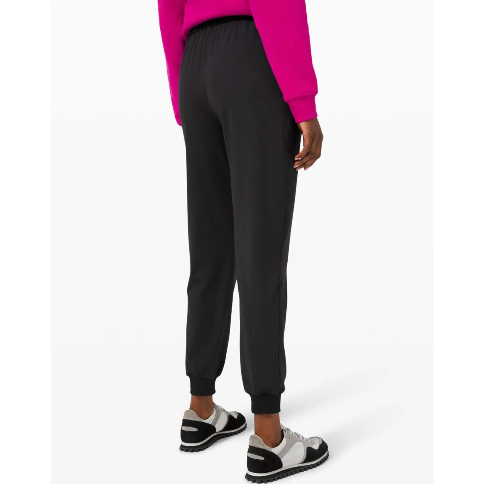 Lululemon Keep Moving Ankle Jogger Pant size 4 Black High Rise Drawstring - Image 2