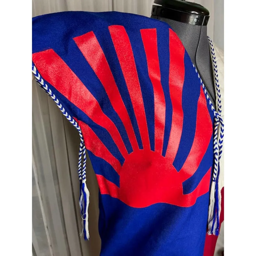 top rising sun red white blue fringe - Image 2