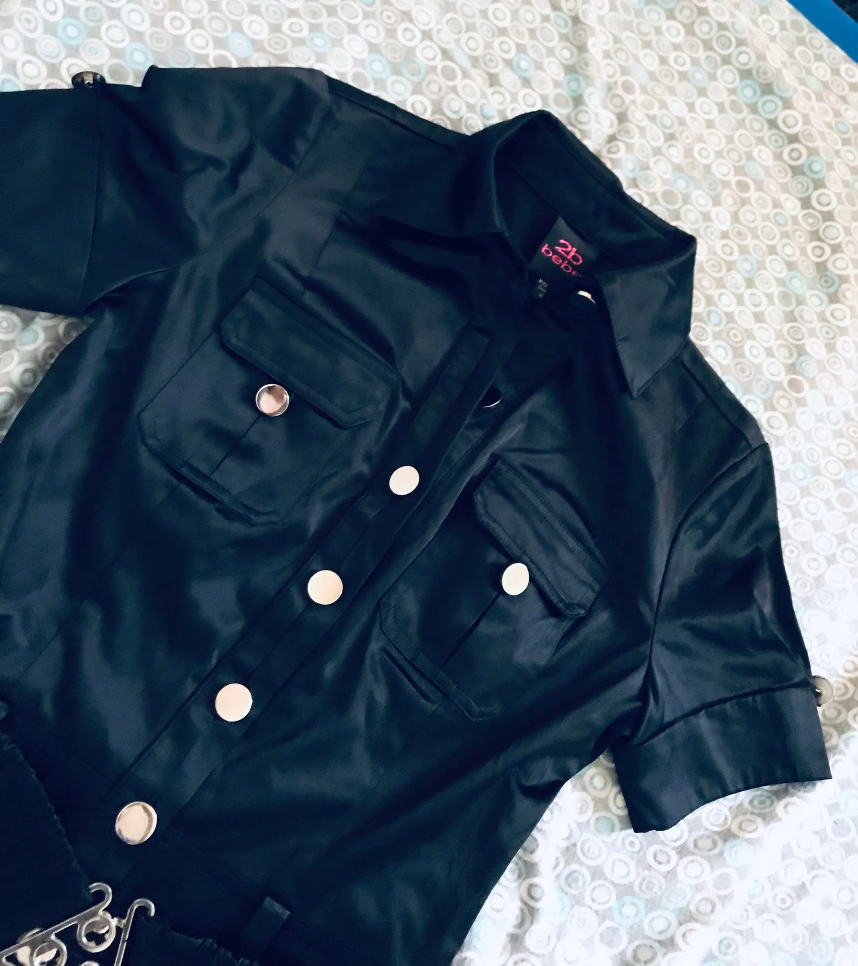 Bebe Black Jumpsuit - Image 2