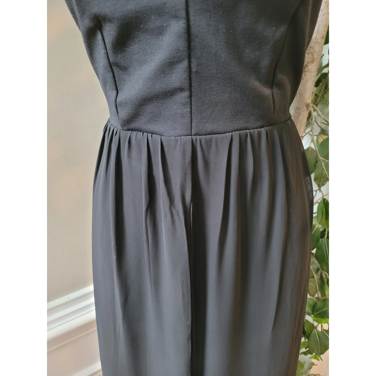 J for Justify Dress Women's Large Black Sleeveless Maxi Chiffon Sheer Skirt - Image 10