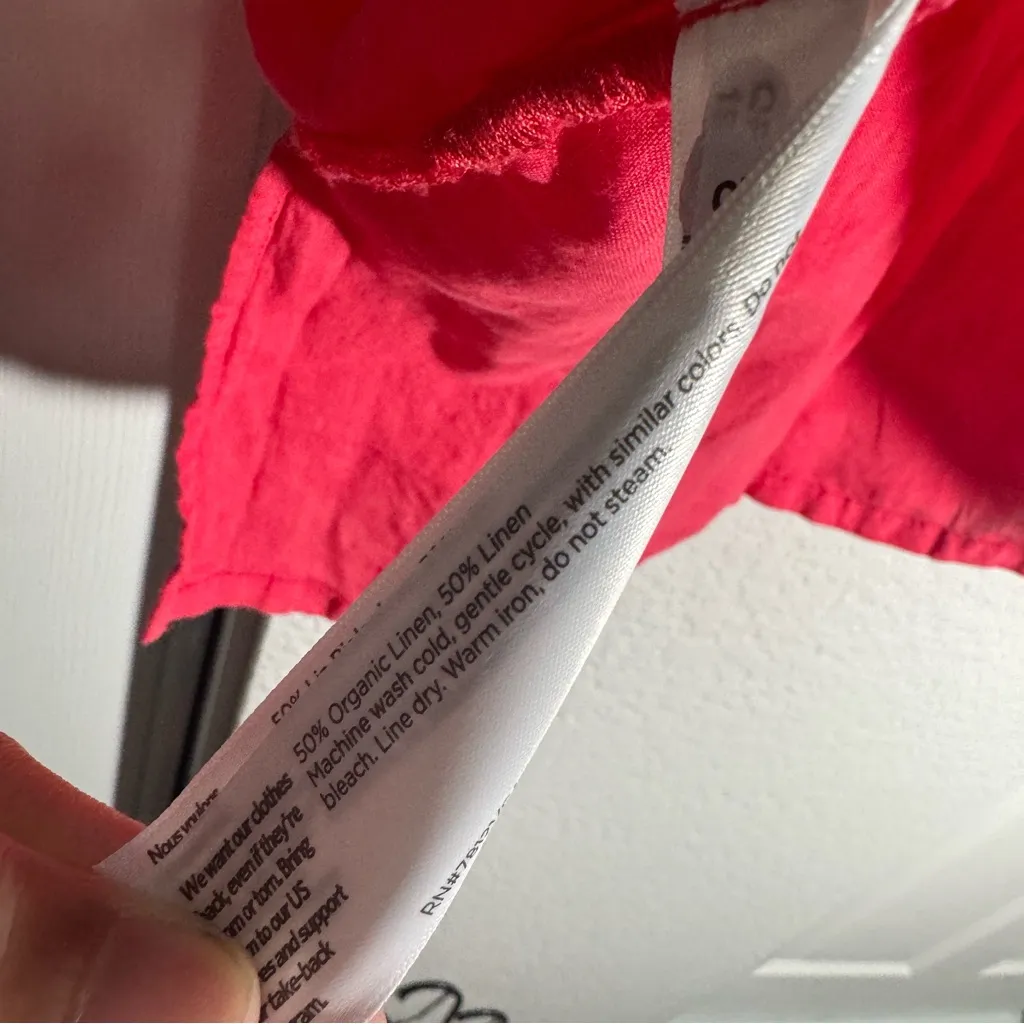 Eileen Fisher • Linen Blouse • Pink • 2X - Image 6