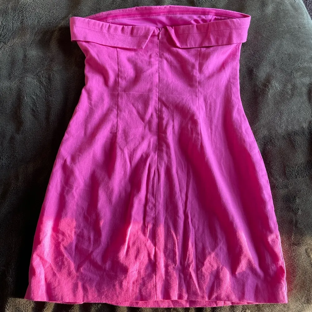 Altar’d State Strapless Mini Dress with Slit - Image 7