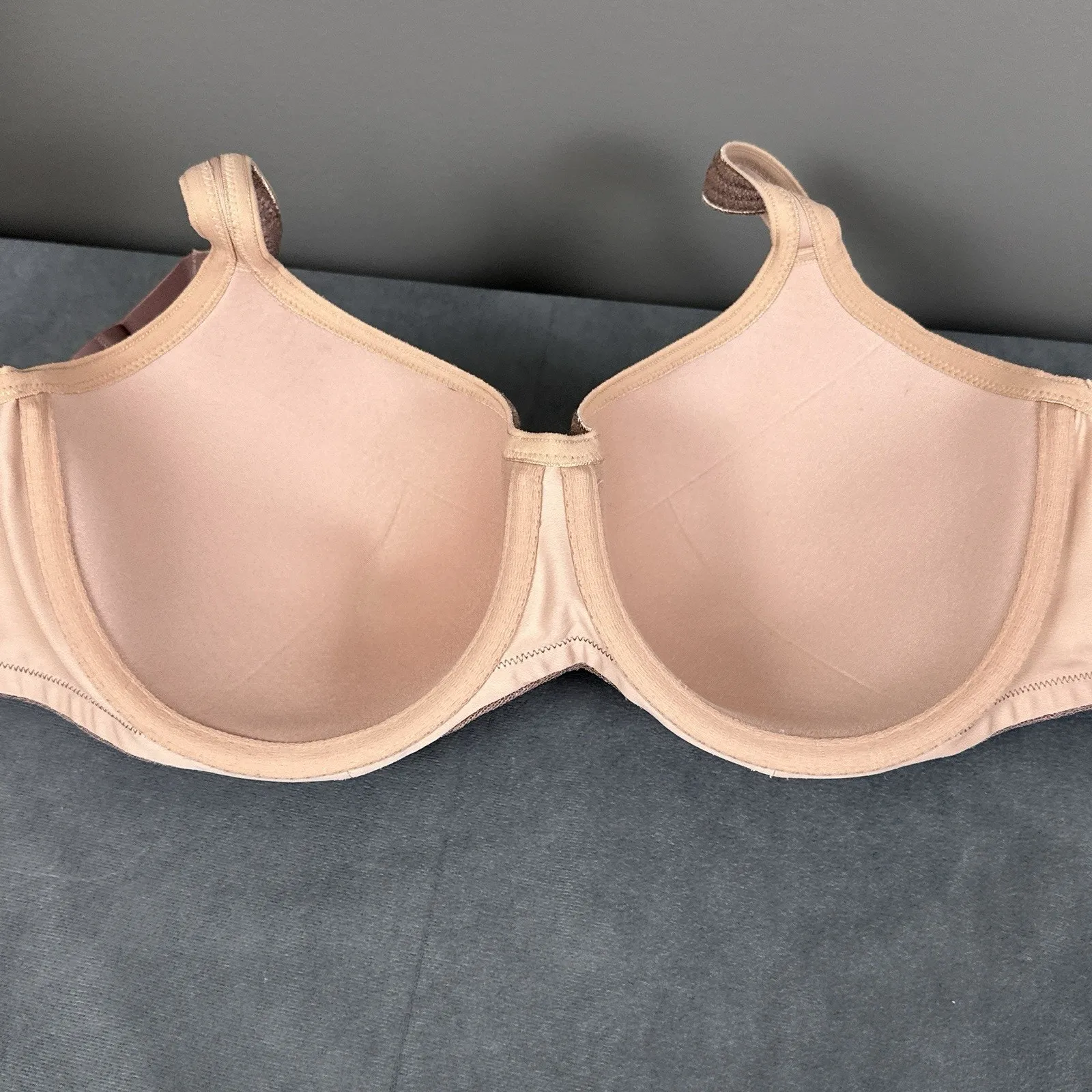 Soma Stunning Support Geo Lace Balconette Bra Size 34G Molded Lined Underwire - Image 5