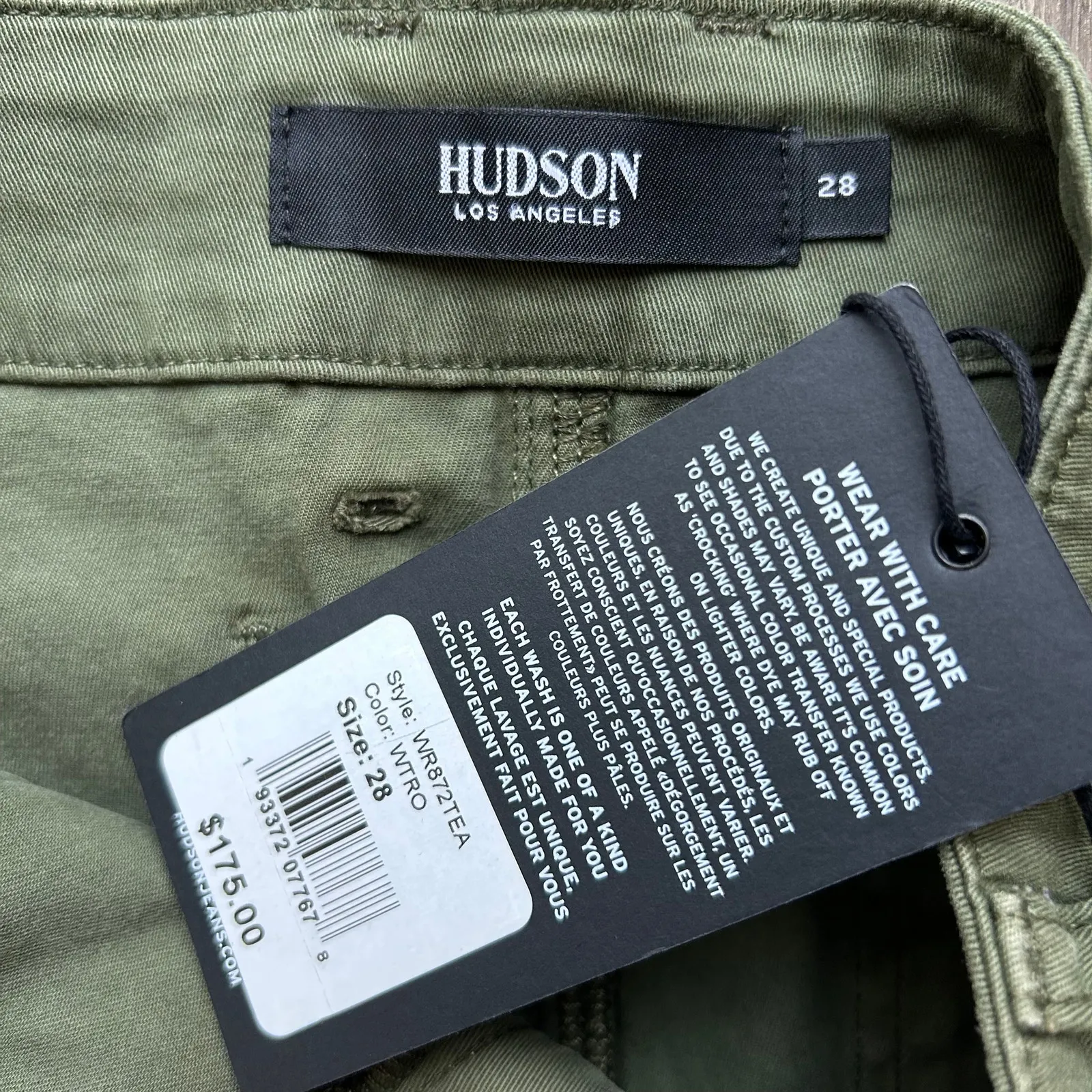 Hudson Olive Green High Rise Lulu Mini Skirt Size 28 - Image 8