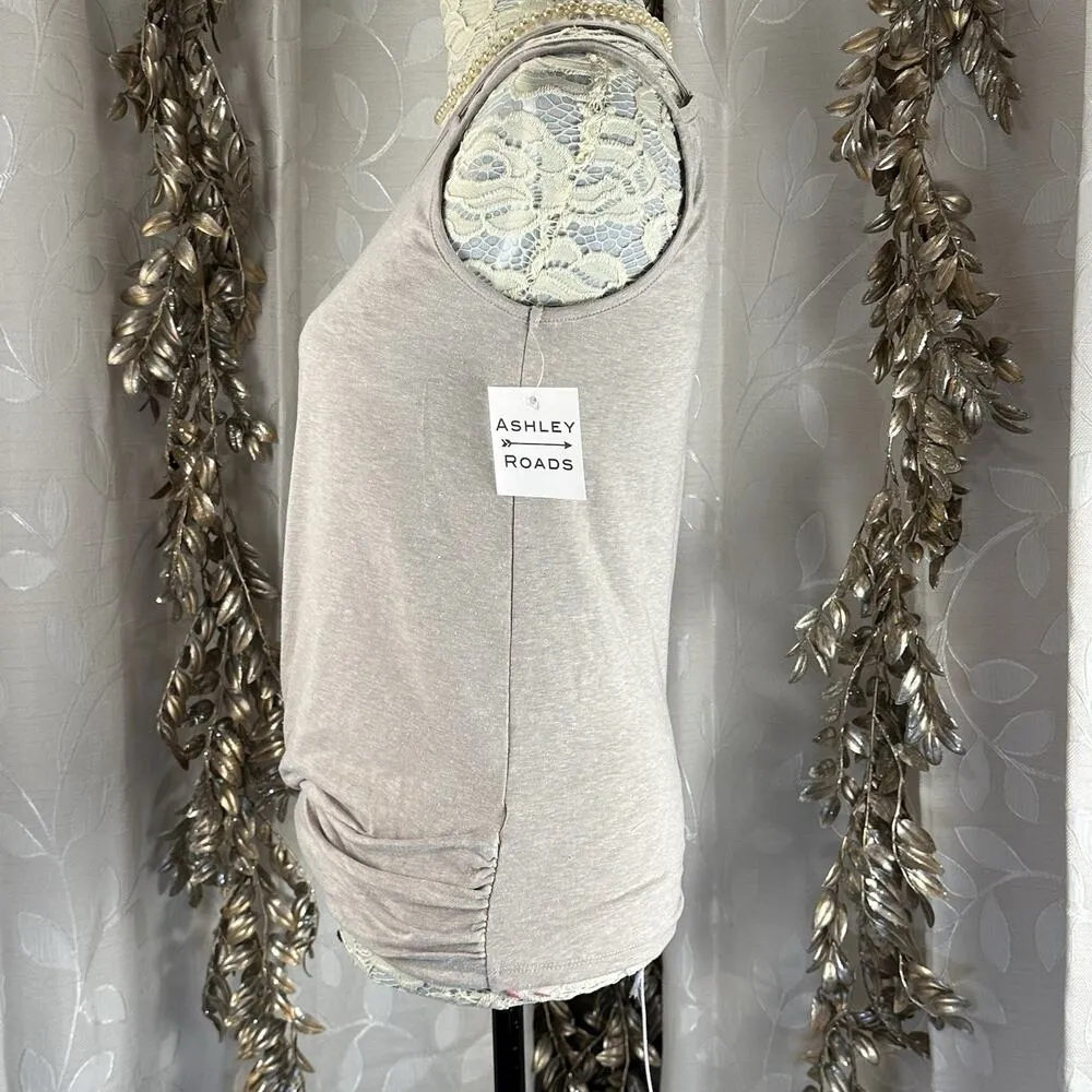 Culture Code Neutral Core Tank | Small‎ | Minimalist Casual Chic Twist Top Brown - Image 5