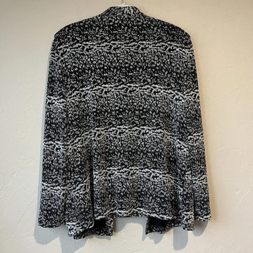 Sparkly Modest‎ Top Mother Of The Bride Animal Print Sequin New Years Party Top Silver Size 16 - Image 10