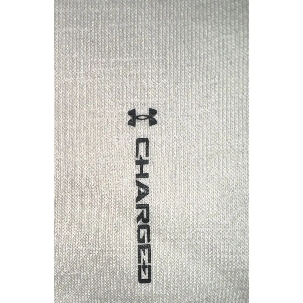 Under Armour Sweater Womens Large‎ Cream Project Rock Charged Fleece Crew - Image 10