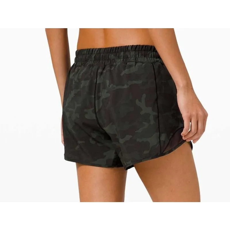 Lululemon Hotty Hot Short II Long 4" Incognito Camo Multi Gator Green Black 10 - Image 2