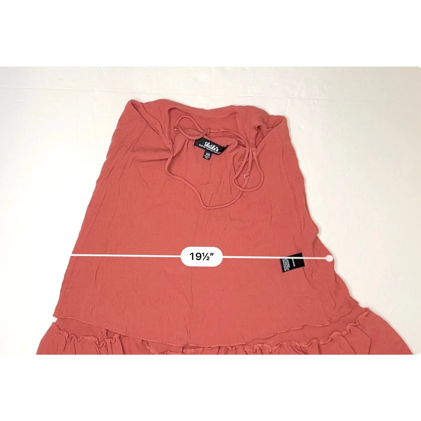 Lulu's Strappy Rust Orange Guazy SunDress‎ MEDIUM Casual Date Night - Image 6