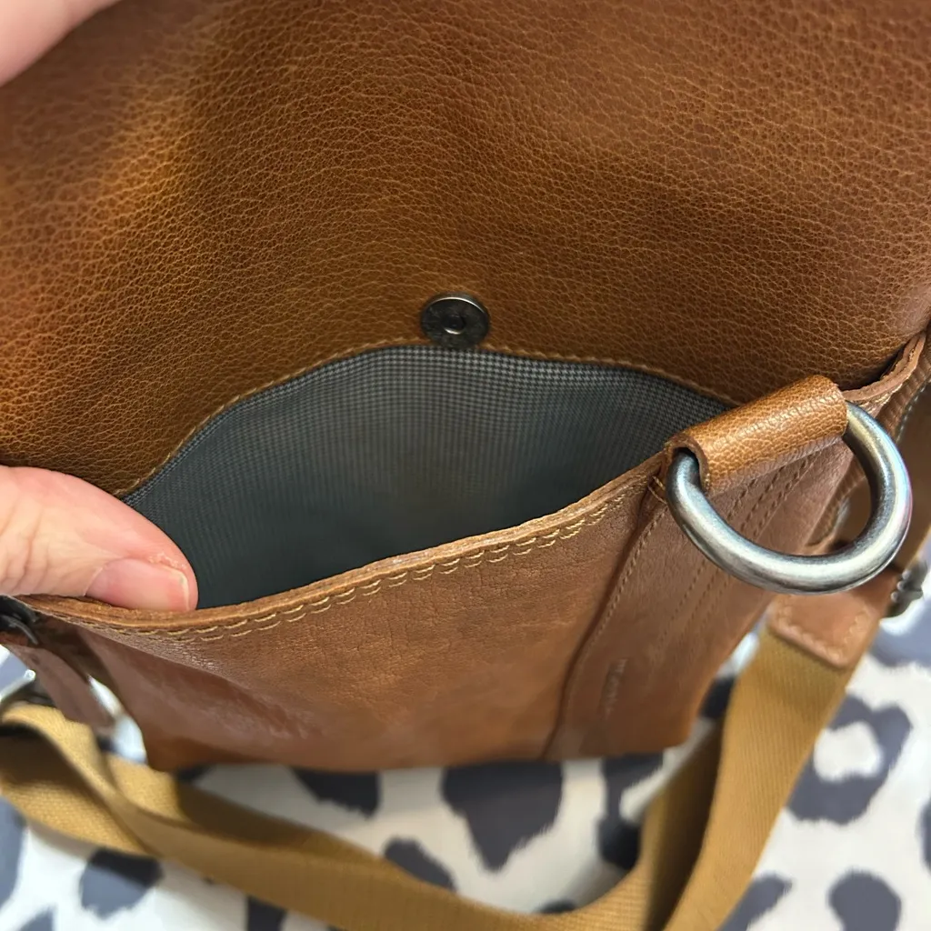 Anthropologie | Spikes & Sparrow 100% genuine Leather Sling Bag | Crossbody |🤎 Brown - Image 9