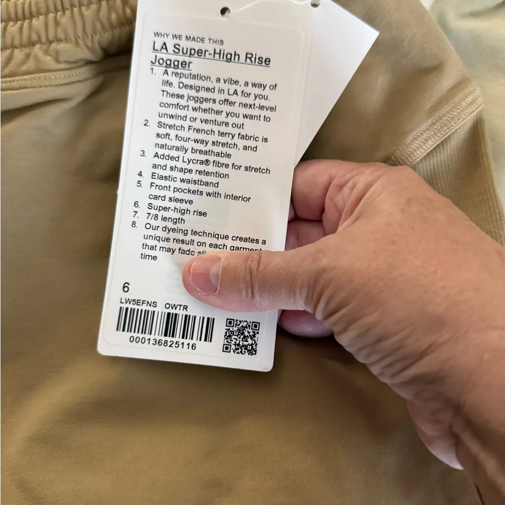 Lululemon LA Super HR Jogger size 6 in trench ombré wash - Image 5