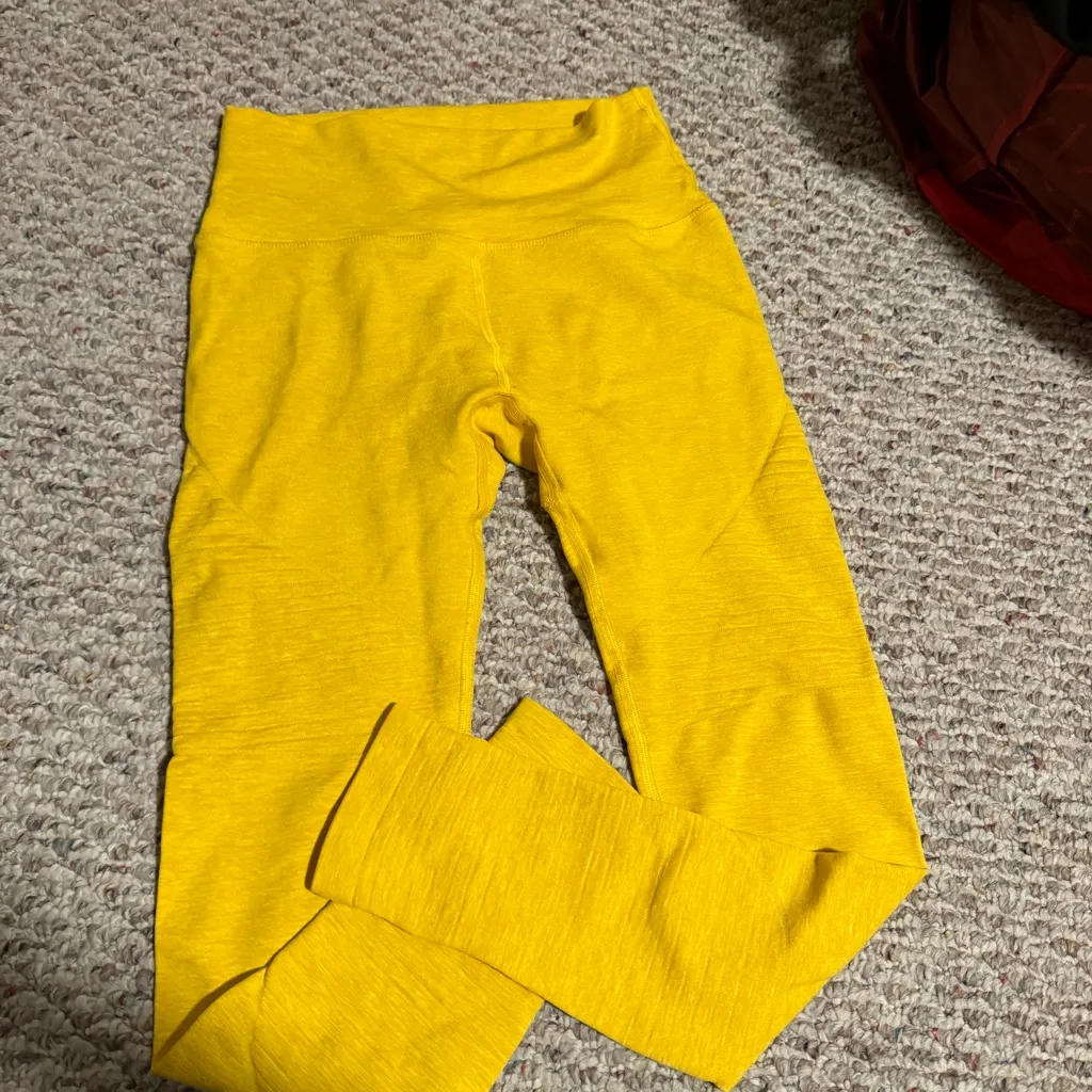 Alphalete Revival R6 Yellow High-Waisted‎ Legging- Size Medium - Image 13