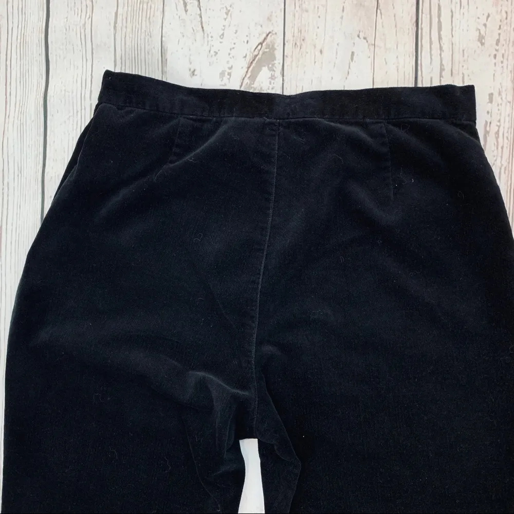 Vintage Calvin Klein Black Velvet Pants Size 8 - Image 6