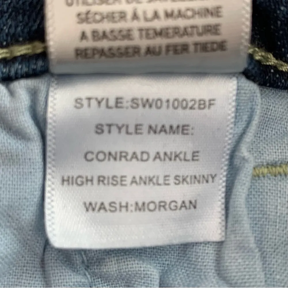 EUC Stonefield Conrad High Rise Ankle Skinny Button Fly Jeans Size 32x27 Blue - Image 11