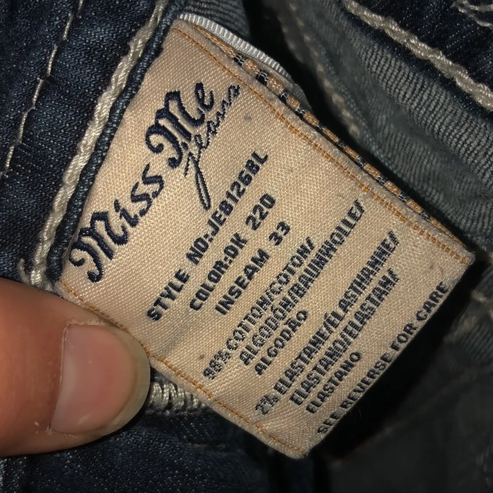 Miss me signature bootcut jeans sparkly distressed jeans size 27 denim jeans​​ - Image 7