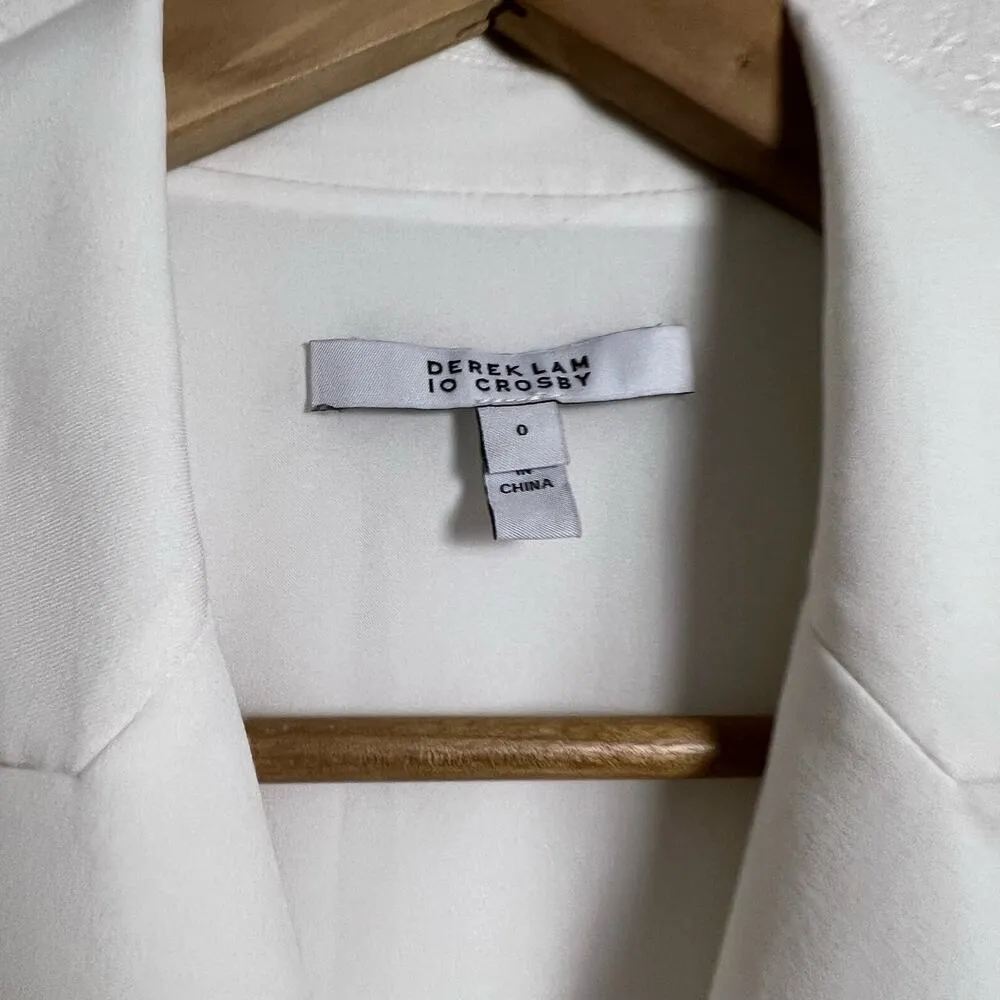 Derek Lam 10 Crosby Chiara White Tweed Blazer Mini Dress Size 0 - Image 8