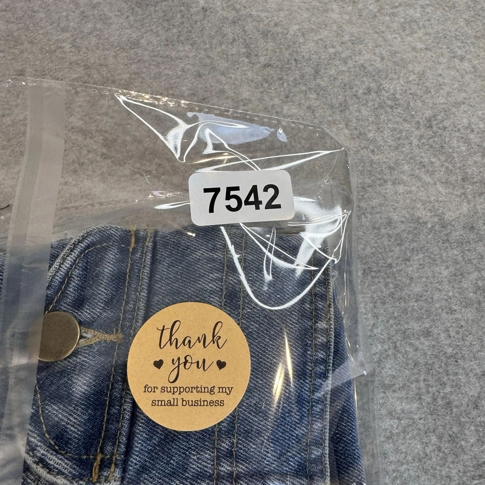 Vintage Carole Little Denim Jumper Dress Large Blue Jean Embroidered Cotton NEW - Image 16