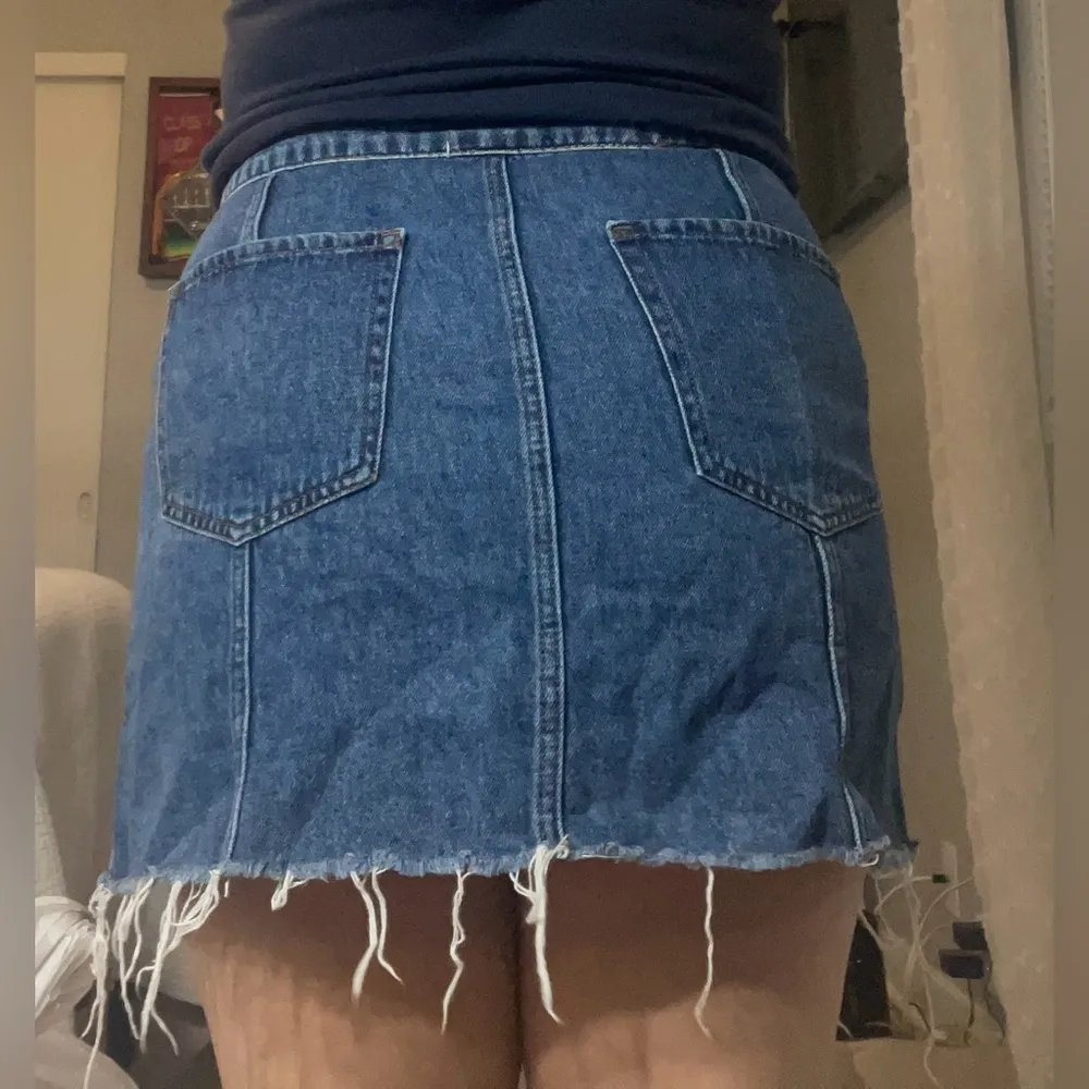 Aeropostale Button Up Denim Skirt - Image 6