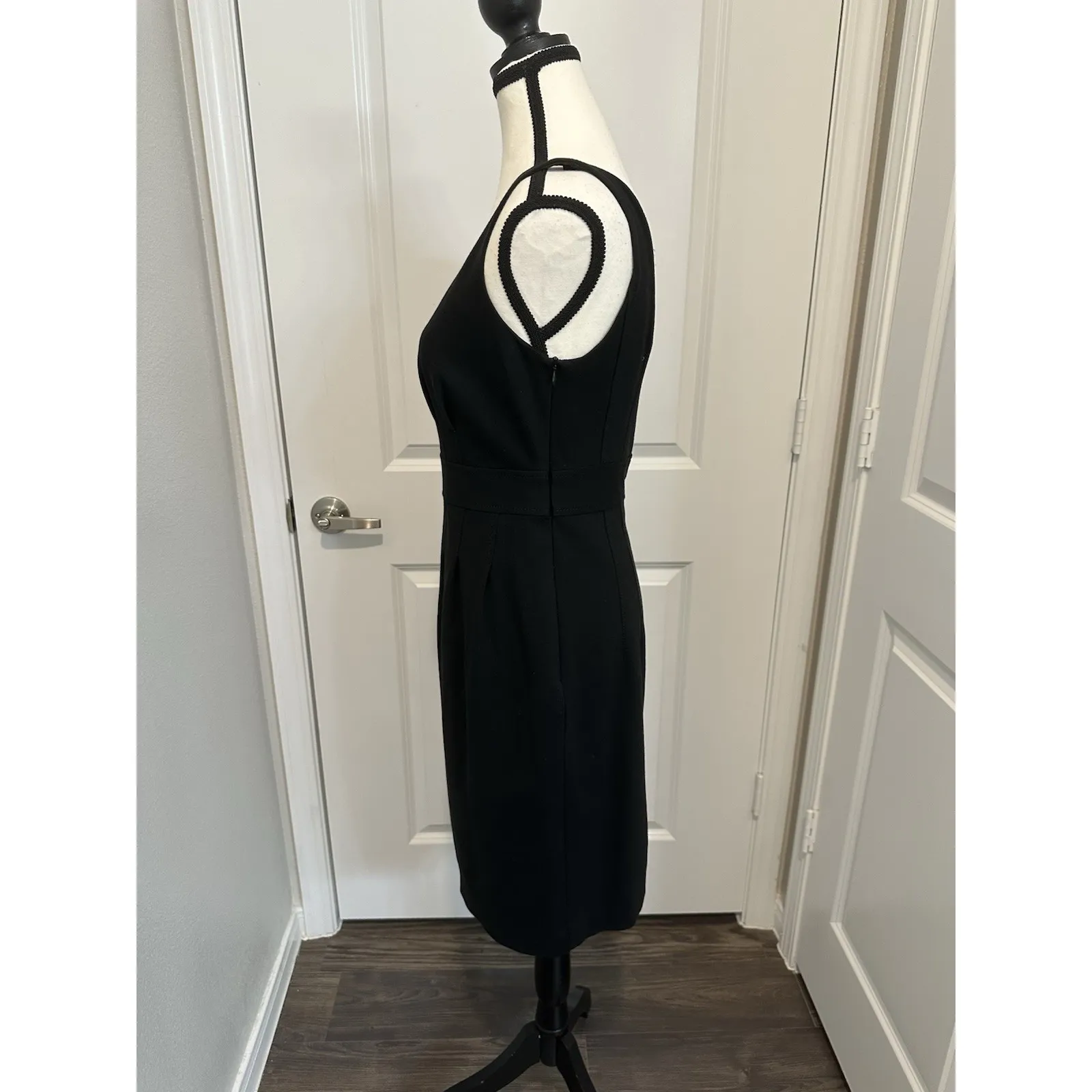 Vintage Y2K Aesthetic Moschino Cheap and Chic Black Tank Sheath‎ Dress Size 8 - Image 2