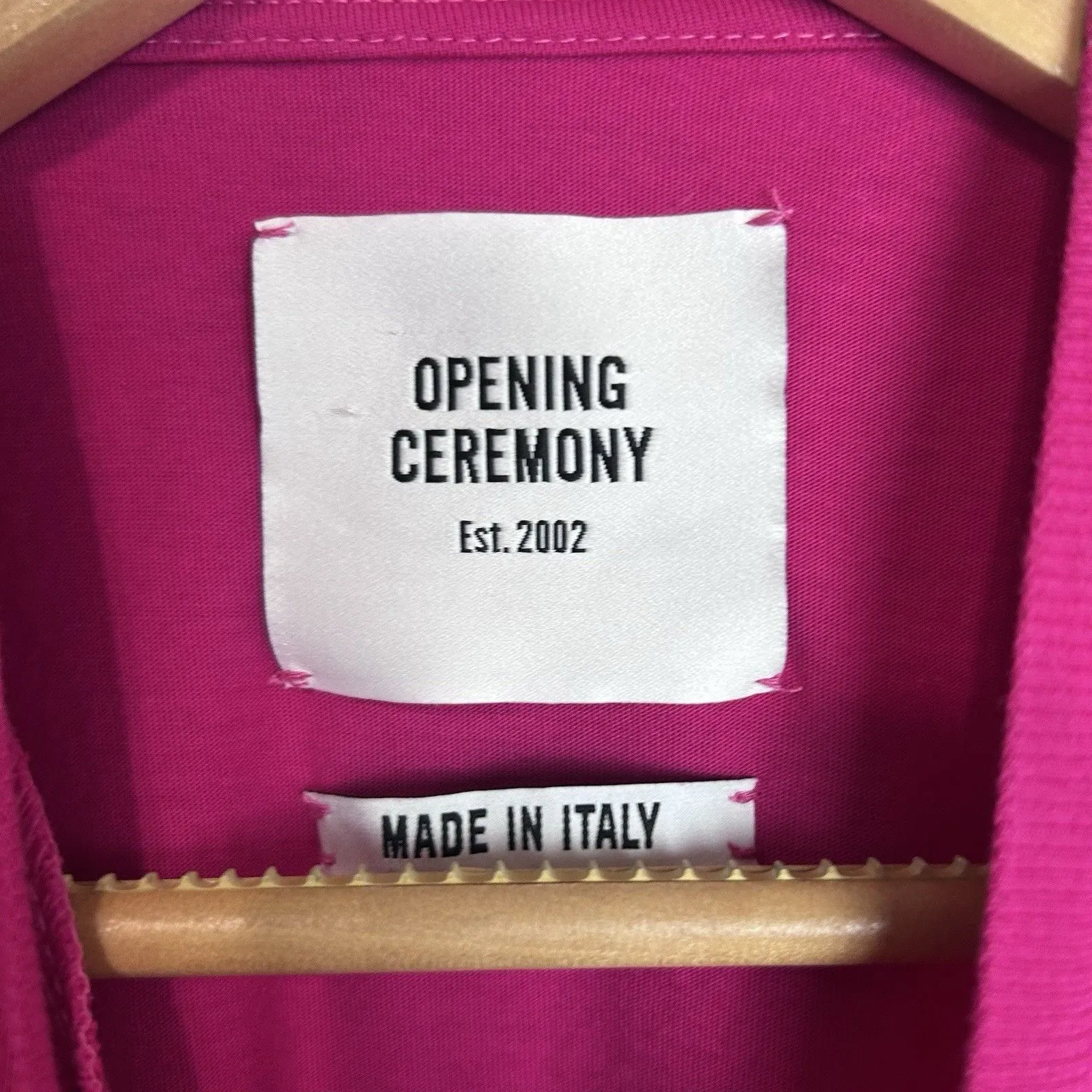 OPENING CEREMONY Box Logo Tee Shirt Womens Size XS Pink Top Graphic Crew Neck - Image 4