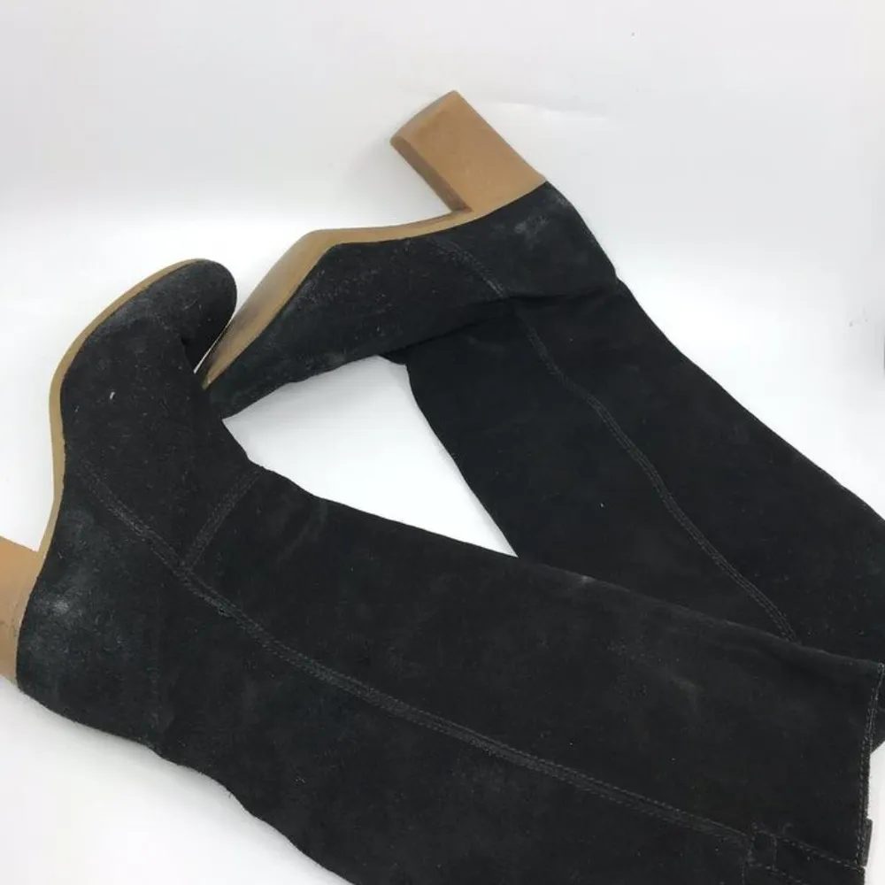 Zara Black Knee High Boots/Booties Size: US 8 - Image 5