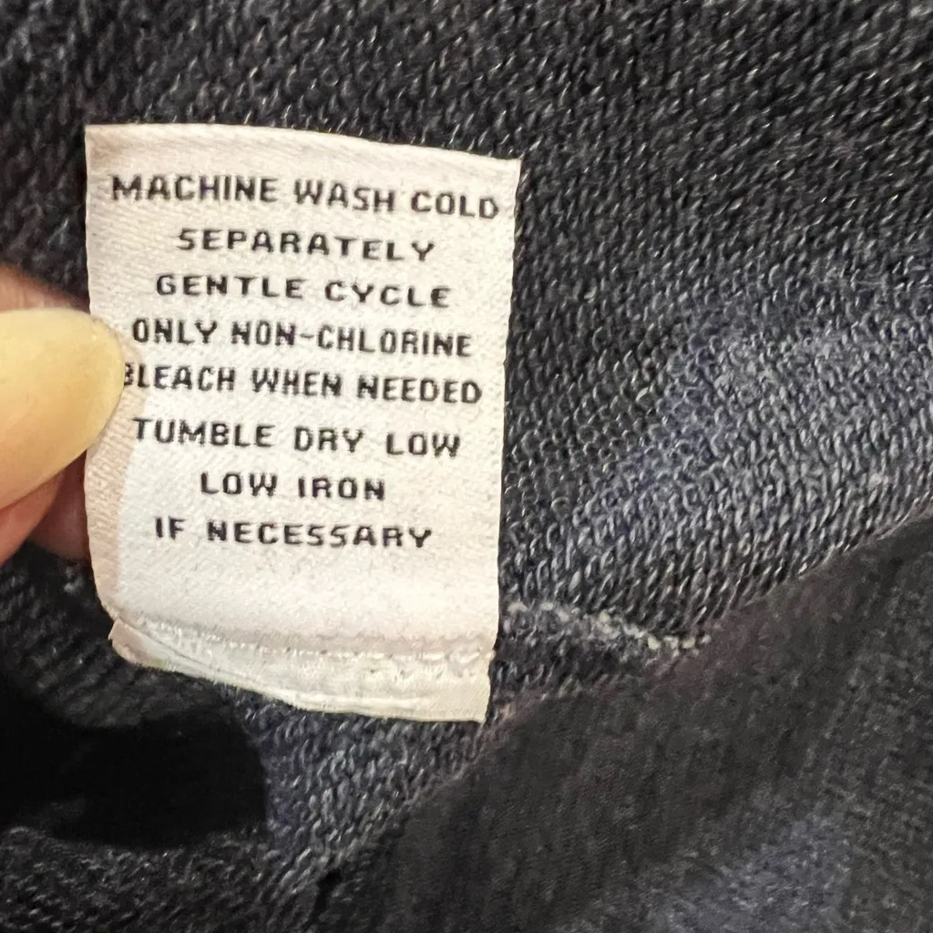 525 America Distressed Hoodie Dress Size Small NWT Pockets Ink color Blue - Image 9