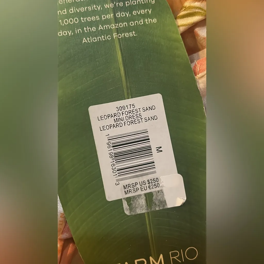 FARM RIO Leopard Forest Sand printed crepe halterneck Mini Dress - Image 7
